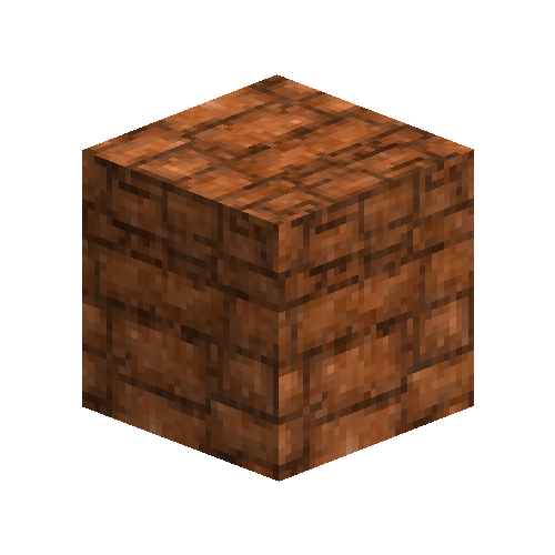 Aged bauxite ashlar blocks