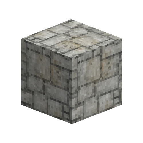 Aged chalk ashlar blocks