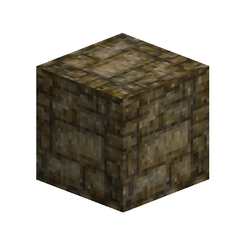 Aged conglomerate ashlar blocks