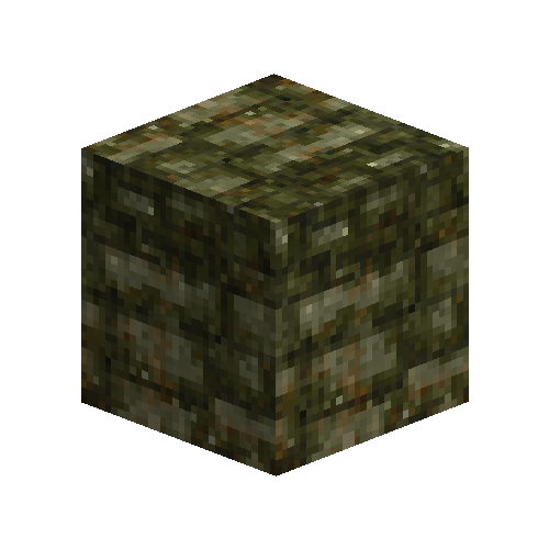 Aged peridotite ashlar blocks