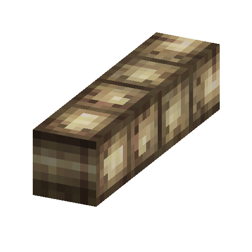 Birch shingle ridge beam