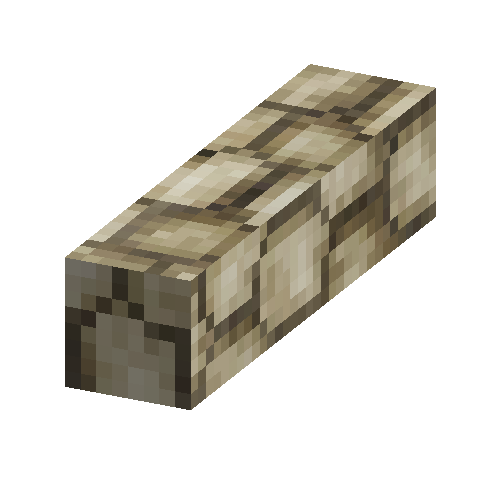 Cream ceramic shingle ridge beam