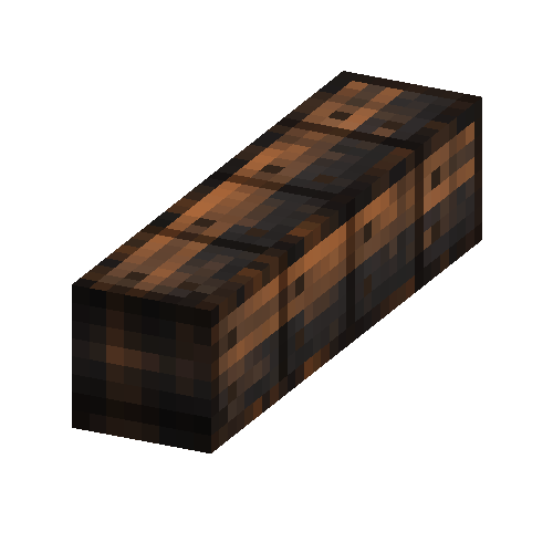 Ebony shingle ridge beam