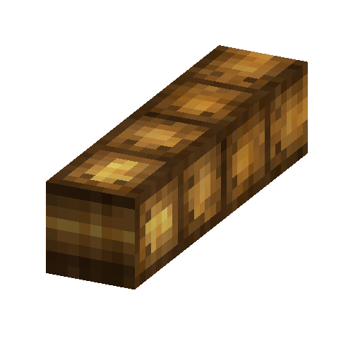 Pine shingle ridge beam