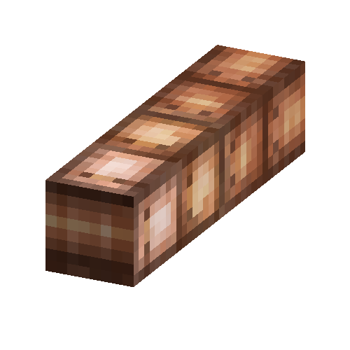 Redwood shingle ridge beam