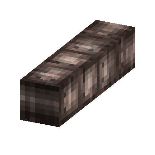 Walnut shingle ridge beam