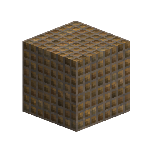 Tan bricks (header bond)