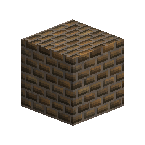 Brown bricks (3/4 offset running bond)