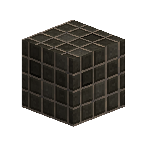 Large black bricks (offset header bond)