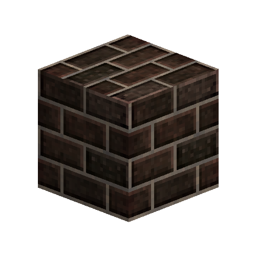 Large clinker bricks (running bond)