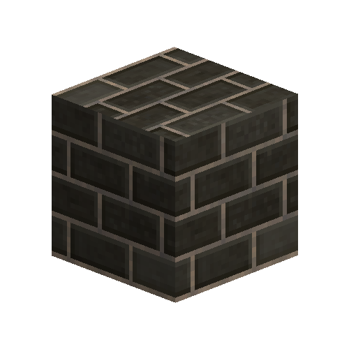 Large black bricks (1/4 offset running bond)