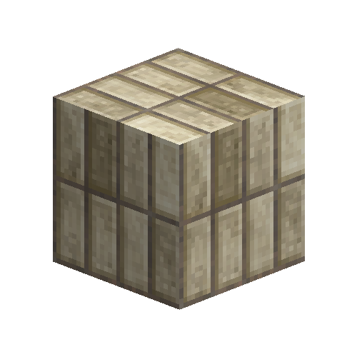 Large cream bricks (soldier bond)