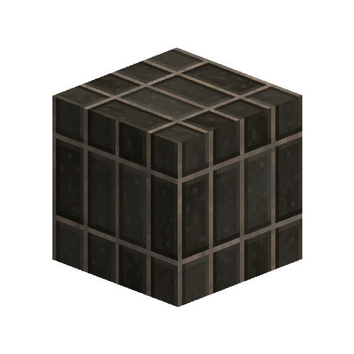Large black bricks (offset soldier bond)