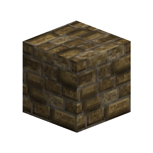 Aged irregular brown bricks