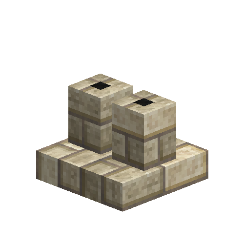 Cream brick chimney