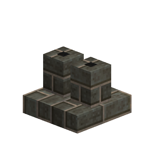 Gray brick chimney