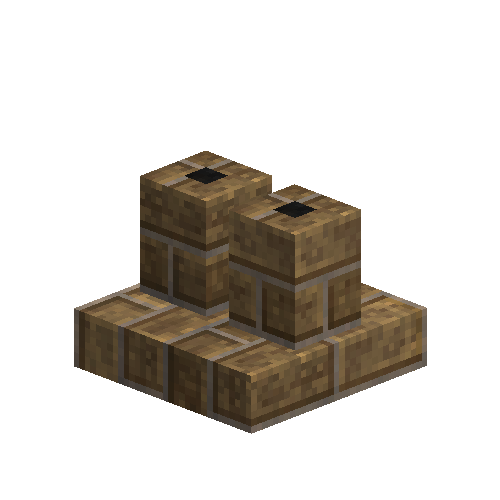 Tan brick chimney