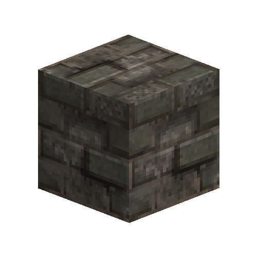 Uneven large gray bricks (running bond)