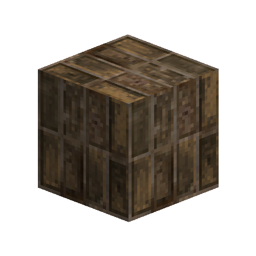 Uneven large brown bricks (soldier bond)