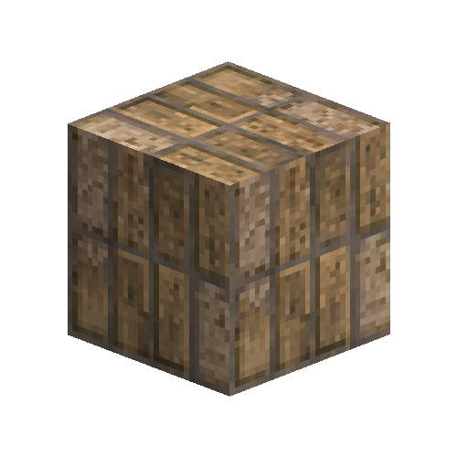 Uneven large fireclay bricks (soldier bond)