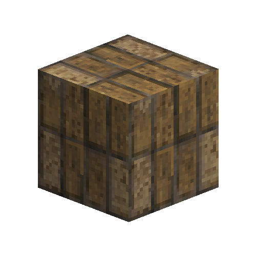 Uneven large tan bricks (soldier bond)