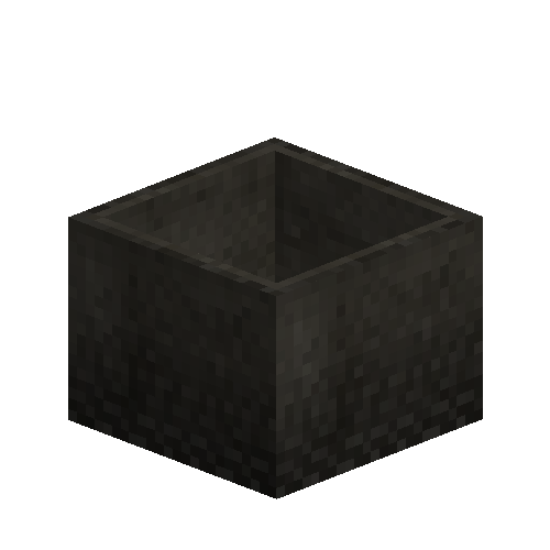 Black ceramic planter