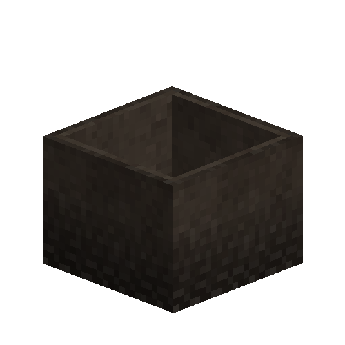 Dark Brown ceramic planter