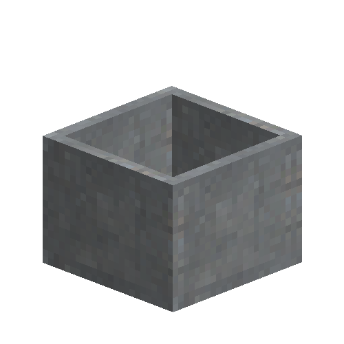 Raw blue clay planter