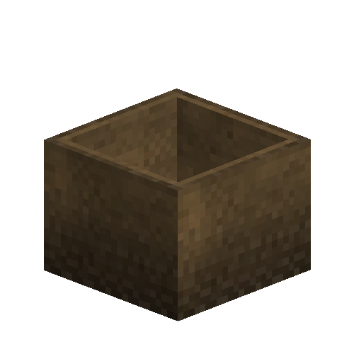 Brown ceramic planter
