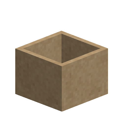 Raw fire clay planter