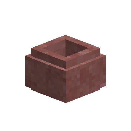 Raw red clay cooking pot