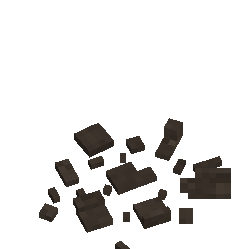 Shattered ceramic shards