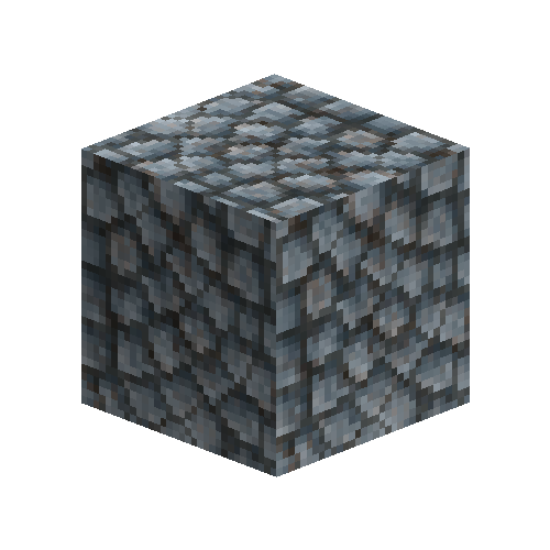 Fanned andesite cobblestone