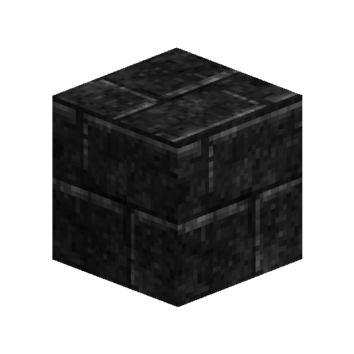Cracked basalt ashlar blocks