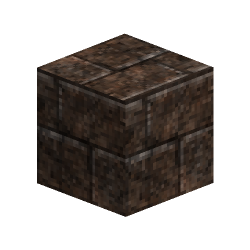 Cracked chert ashlar blocks