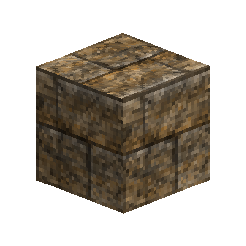 Cracked sandstone ashlar blocks