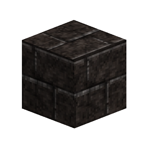 Cracked slate ashlar blocks