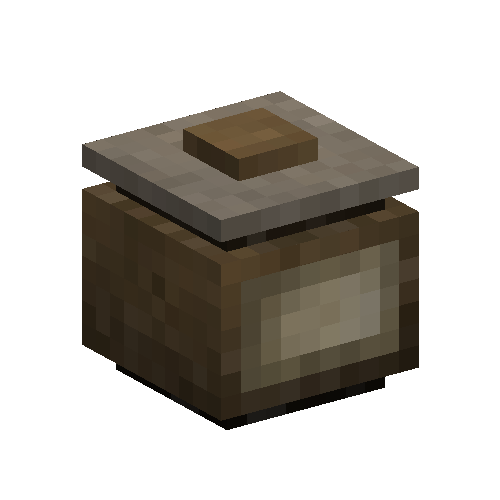 Brown ceramic crock