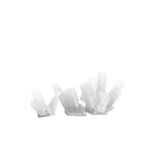 Milky quartz cluster (variant 1)