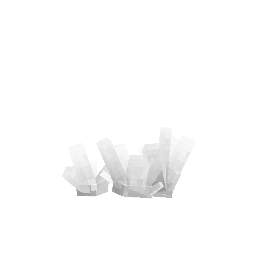 Milky quartz cluster (variant 2)