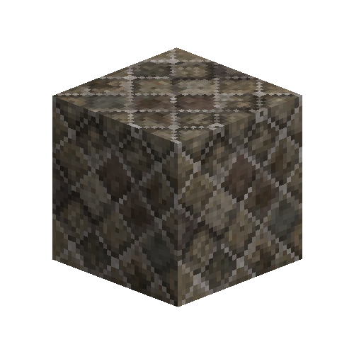 Diamond pattern mixed stone tile (aged)