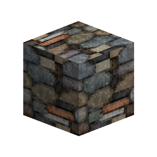 Mixed dry stone