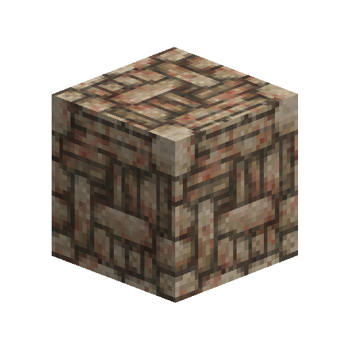 Pink marble dry stone