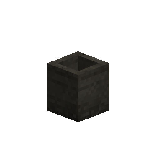 Black ceramic flowerpot