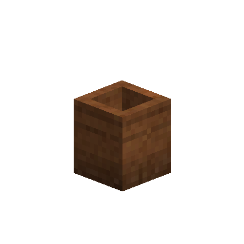 Orange ceramic flowerpot