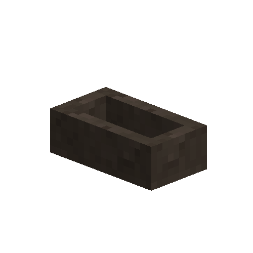 Dark brown ceramic ingot mold