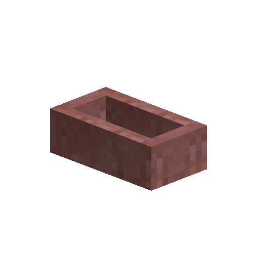 Raw red clay ingot mold