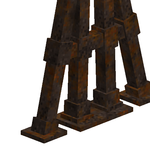 Massive iron bracing