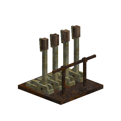 Group of four levers