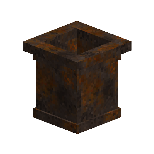 Atmospheric engine piston, top portion
